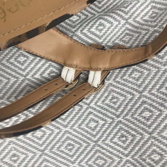 J. Renee' Animal print fabric double strap High Sandal - Picture 3 of 6